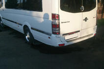 Mercedes Sprinter W906 2006–2018 гг. Накладки на двери из нержавеющей стали ExtraLong. Carmos - Турецкая сталь фото 4