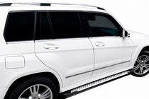 Mercedes GLK class X204 2008-2015 гг. Боковые Подножки Allmond Grey (2 шт, Алюминий) фото 1