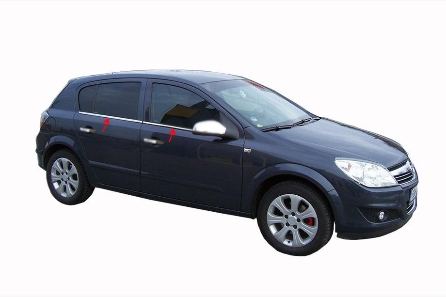 Opel Astra H 2004-2013 гг. Хромированные Окантовки Окон Нержавейка Седан, OmsaLine - Итальянская Нержавейка Фото 8