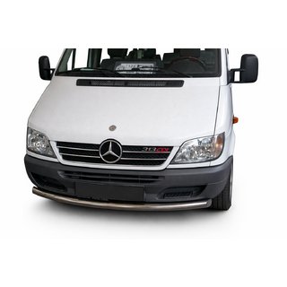 Передняя защита ST008 (нержавейка) Mercedes Sprinter W901/902/903/904/905 1995–2006 гг. фото 1