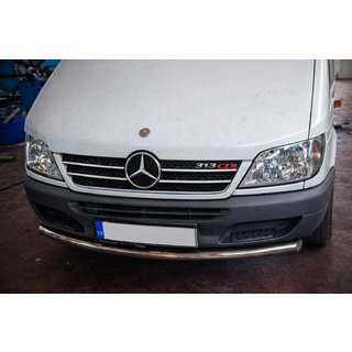 Передняя защита ST008 (нержавейка) Mercedes Sprinter W901/902/903/904/905 1995–2006 гг. фото 2