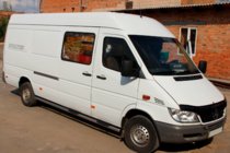 Mercedes Sprinter W901/902/903/904/905 1995–2006 гг. Боковые трубы (2 шт., нержавейка) фото 5