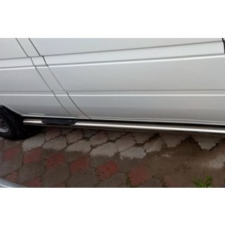 Боковые трубы (2 шт., нержавейка) Mercedes Sprinter W901/902/903/904/905 1995–2006 гг. фото 2