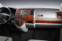 Volkswagen T5 Transporter 2003-2010 гг. Накладки на торпеду (Турция) Карбон фото 1