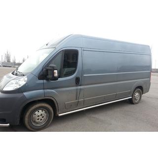 Боковые трубы (2 шт., нержавейка) Citroen Jumper 2007-2025 гг. фото 2