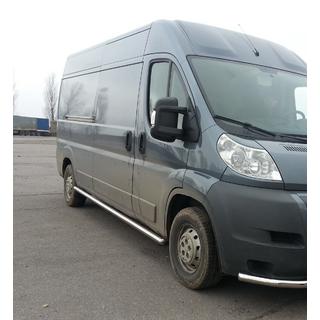 Боковые трубы (2 шт., нержавейка) Citroen Jumper 2007-2025 гг. фото 4