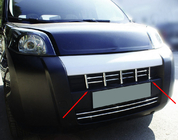 Citroen Nemo 2007-2017 гг. Накладка на решетку радиатора (13 шт., нержавейка) фото 1