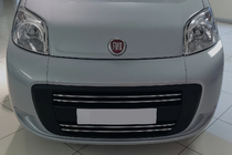 Citroen Nemo 2007-2017 гг. Накладка на решетку радиатора (4 шт., нержавейка) OmsaLine - Итальянская Нержавейка фото 1