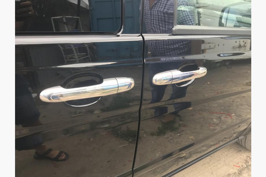 Mercedes Vito W639 2004-2014 гг. Накладки на дверные ручки из нержавеющей стали 4 штуки, OmsaLine - Итальянская Нержавейка Фото 5