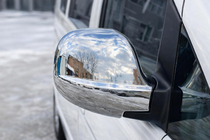 Mercedes Vito W639 2004-2014 гг. Хромированные Накладки на Зеркала VITO 2004-2010 (2 шт) OmsaLine - Итальянская Нержавейка фото 1