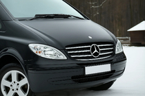 Mercedes Vito W639 2004-2014 гг. Накладка на решетку 2004-2010 нержавейка OmsaLine - Итальянская Нержавеющая Сталь фото 1