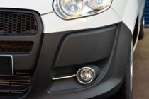 Fiat Doblo II 2010-2022 гг. Окантовки противотуманных фар с полосками (2010-2015, 4 шт., нержавейка) Carmos - Турецкая Нержавеющая Сталь фото 7
