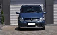 Mercedes Vito W639 2004-2014 гг. Передняя защита ST008 (нержавейка) 2004-2010, 42мм фото 4