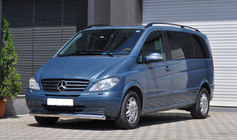 Mercedes Vito W639 2004-2014 гг. Передняя защита ST008 (нержавейка) 2004-2010, 42мм фото 2