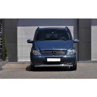 Передняя защита ST008 (нержавейка) Mercedes Vito W639 2004-2014 гг. фото 4