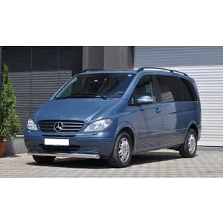 Передняя защита ST008 (нержавейка) Mercedes Vito W639 2004-2014 гг. фото 2