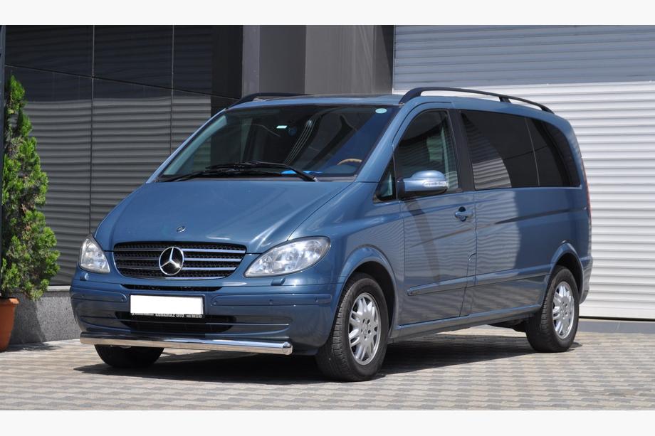Mercedes Vito W639 2004-2014 гг. Передняя защита ST008 (нержавейка) 2004-2010, 51мм Фото 2