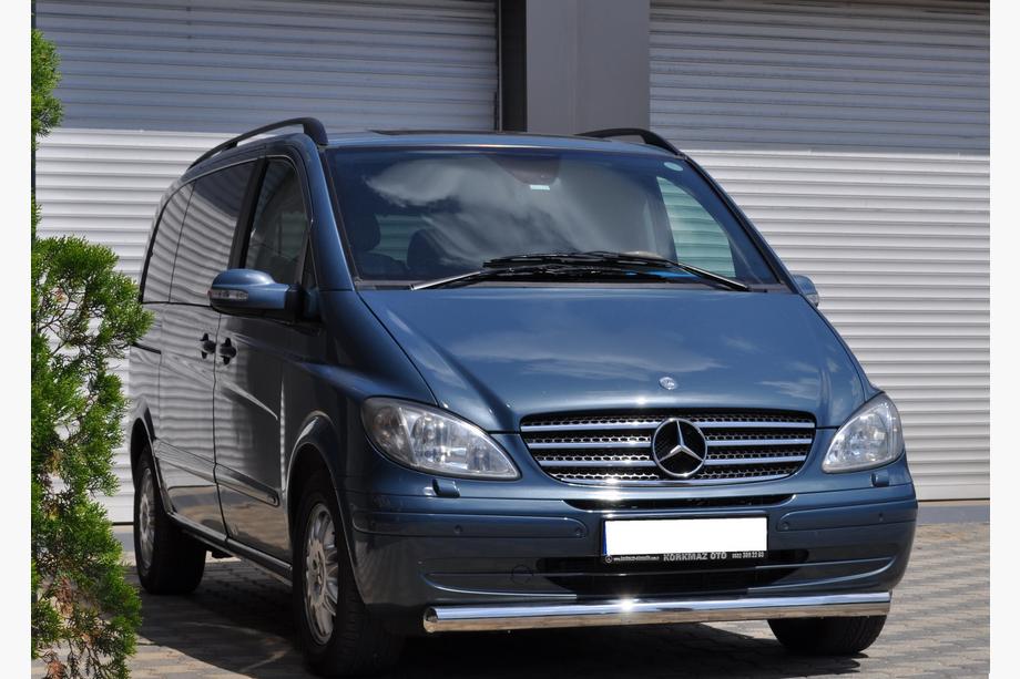 Mercedes Vito W639 2004-2014 гг. Передняя защита ST008 (нержавейка) 2004-2010, 51мм Фото 3