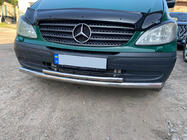 Mercedes Vito W639 2004-2014 гг. Передняя защита ST014 (нержавейка) 2004-2010, 60 ↗ 42мм фото 2