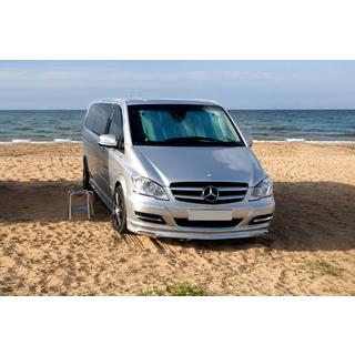 Накладка на бампер BRB V1 (под покраску) Mercedes Vito W639 2004-2014 гг. фото 1
