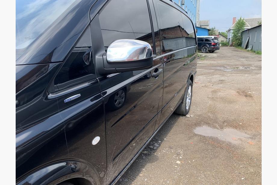 Mercedes Viano 2004-2014 гг. Хромированные Накладки на Зеркала VITO 2010-2014 (2 шт) OmsaLine - Итальянская Нержавейка Фото 11