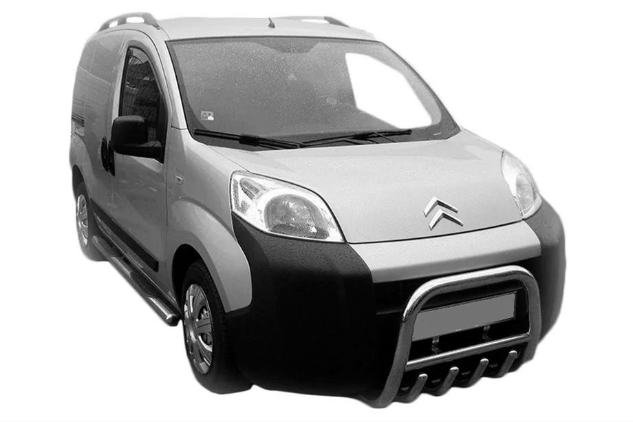 Fiat Fiorino/Qubo 2008-2024 гг. Кенгурятник QT006 (нерж. сталь) Image