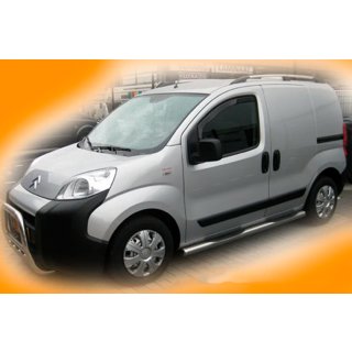 Боковые трубы Ø70 (2 шт., Нержавейка) Fiat Fiorino/Qubo 2008-2024 гг. фото 2