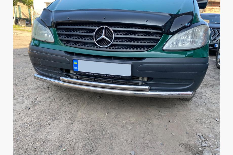 Mercedes Viano 2004-2014 гг. Передняя защита ST014 (нержавейка) 60/60мм Фото 3