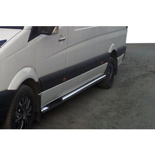 Боковые трубы (2 шт., нержавейка) Mercedes Sprinter W906 2006–2018 гг. фото 3