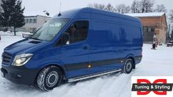 Mercedes Sprinter W906 2006–2018 гг. Боковые Подножки Premium (2 шт., Нержавейка) фото 5