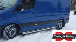 Mercedes Sprinter W906 2006–2018 гг. Боковые Подножки Premium (2 шт., Нержавейка) фото 3