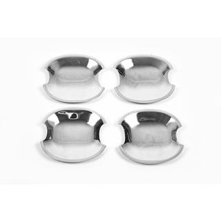 Хромированные Подложки под Ручки (4 шт., Нержавейка) Hyundai Accent 2006-2010 гг. фото 3