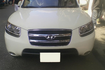 Hyundai Santa Fe 2 2006-2012 гг. Хромированные Накладки на Решетку (2006-2010, 2 шт., нержавейка) фото 3