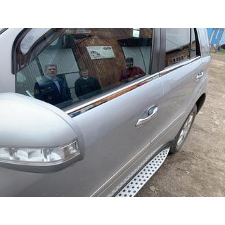 Наружные молдинги окон нержавейка (4 шт) Mercedes ML W164 2005-2011 гг. фото 2