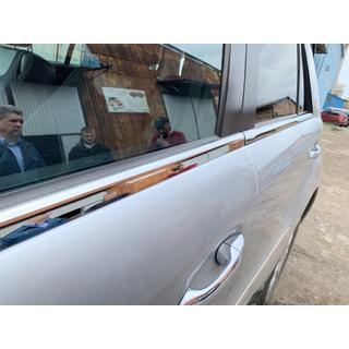 Наружные молдинги окон нержавейка (4 шт) Mercedes ML W164 2005-2011 гг. фото 3
