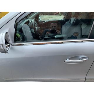 Наружные молдинги окон нержавейка (4 шт) Mercedes ML W164 2005-2011 гг. фото 4