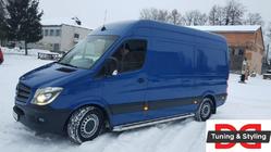 Volkswagen Crafter 2006-2016 гг. Боковые Подножки Premium (2 шт., Нержавейка) фото 5