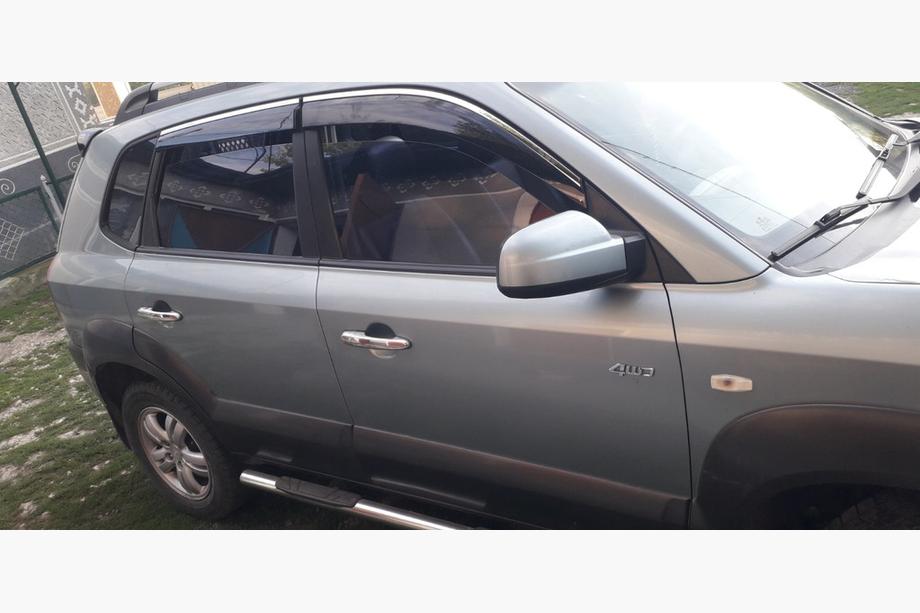 Hyundai Tucson JM 2004- гг. Хромированные Накладки на Ручки Дверей (4 шт, Нержавейка) Image