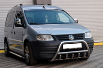 Volkswagen Caddy 2004-2010 гг. Кенгурятник WT003 (нержавейка) фото 3