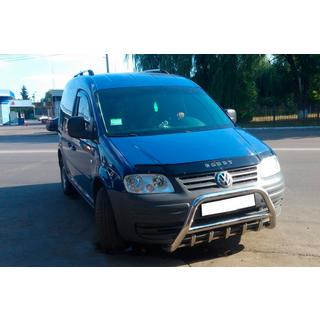 Кенгурятник WT003 (нержавейка) Volkswagen Caddy 2004-2010 гг. фото 4