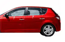Kia Ceed 2007-2012 гг. Окантовка окон Нержавеющая сталь (4 шт.) фото 1