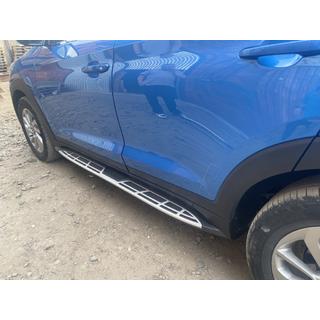 Боковые пороги Оригинальный дизайн V1 (2шт) Hyundai Tucson TL 2016-2021 гг. фото 1