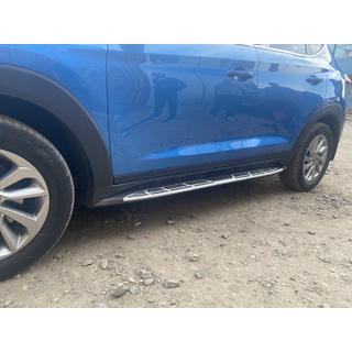 Боковые пороги Оригинальный дизайн V1 (2шт) Hyundai Tucson TL 2016-2021 гг. фото 3