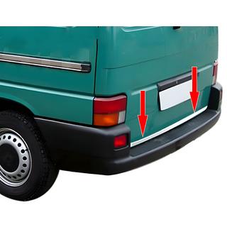 Накладка на задний бампер нержавейка Volkswagen T4 Transporter 1990-2003 гг. фото 1