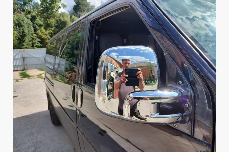 Volkswagen T4 Caravelle/Multivan 1990–2003 гг. Накладки на Зеркала (2 шт., пластик) Carmos - Турецкий пластик Фото 3
