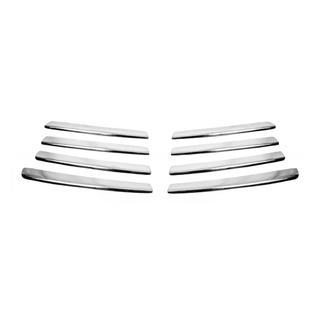 Хром накладки на решетку Косой капот (8 шт., нерж. сталь) Volkswagen T4 Caravelle/Multivan 1990–2003 гг. фото 2