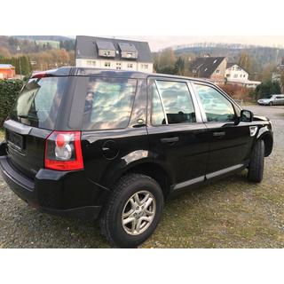 Накладки на дверные стойки из нержавеющей стали (4 шт.) Land Rover Freelander II 2006–2014 гг. фото 1