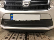 Renault Logan II 2013-2022 гг. Зимняя нижняя накладка на решетку радиатора (2013-2015) Матовый фото 2