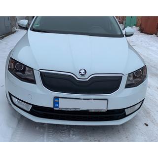Зимняя накладка на решетку радиатора (2013-2017) Skoda Octavia III A7 2013-2019 гг. фото 2