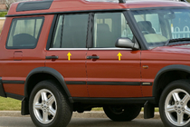 Land Rover Discovery II 1998-2004 гг. Окантовка окон Нержавеющая сталь (4 шт.) фото 1